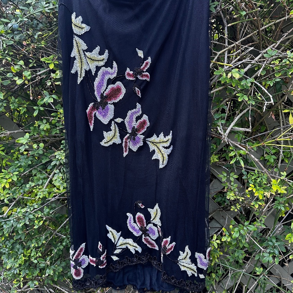 Skirt Black Beaded French Connection